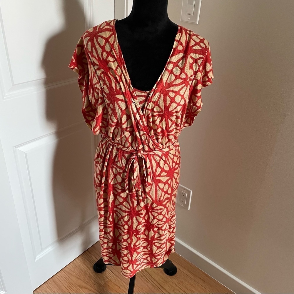 Anthropologie Tracy Reese Counting Angels Slip Wrap Dress Combo EUC Size Medium